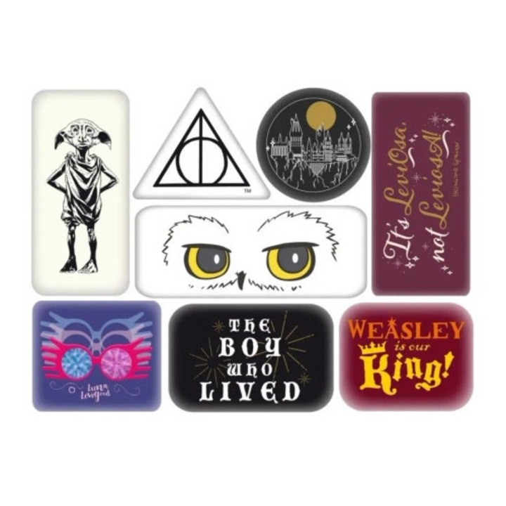 Set magneti Harry Potter, Half Moon Bay, 8 personaje, 7x9cm