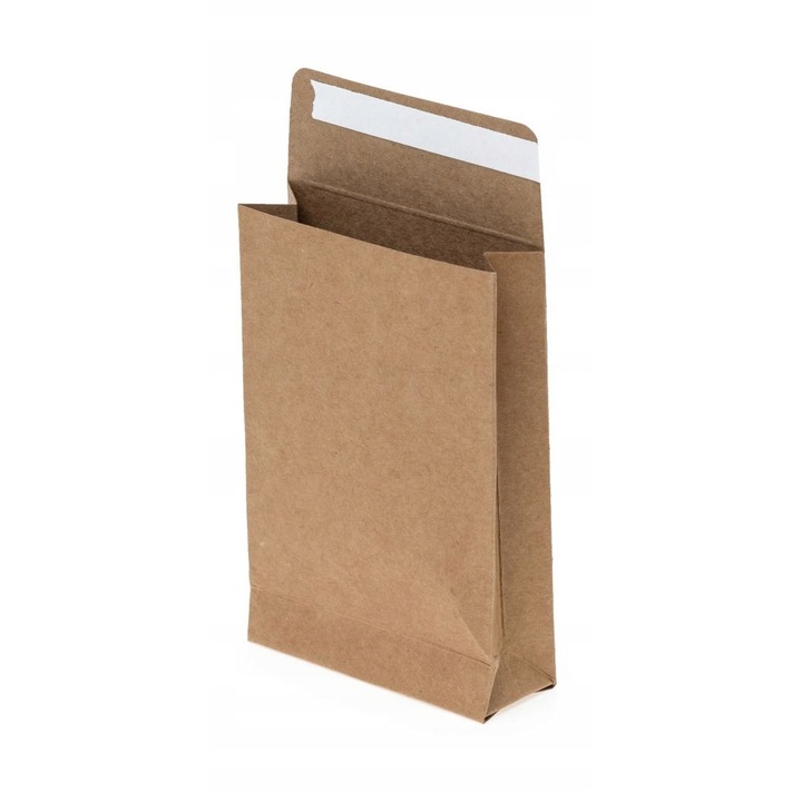 Set Plicuri Decorative, Neopac, Format C7, Gramaj 220 G/M², Realizate Din Carton, Metoda De Inchidere Autocolanta, Calitate Inalta, 80 X 120 Mm, Maro, 10 Buc