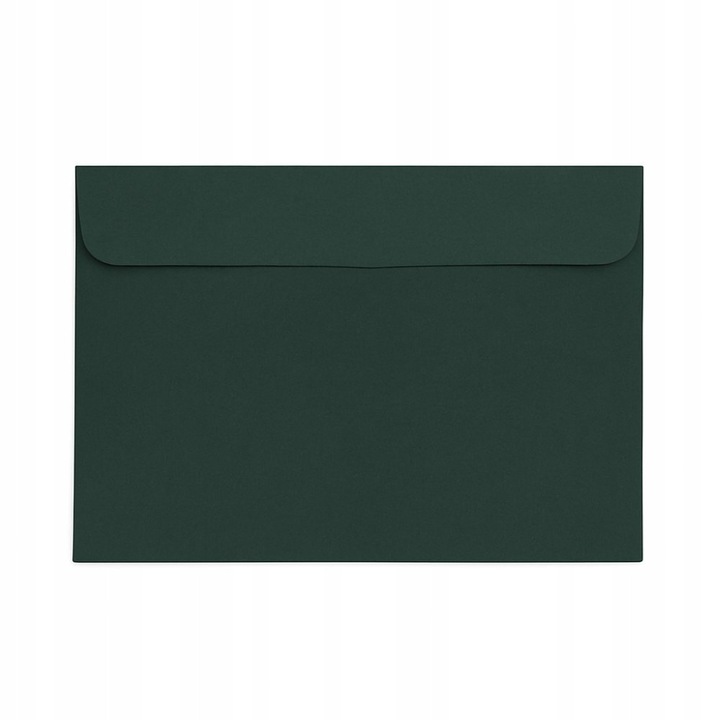 Set Plicuri Decorative, Neopren, Format C6, Gramaj 120 G/M², Executie Din Hartie, Metoda De Inchidere Autocolanta, Calitate Inalta, 114 X 162 Mm, Verde Inchis, 10 Buc