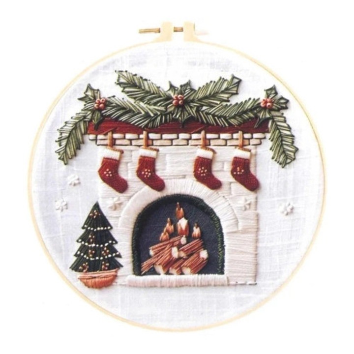 Set de broderie Hasta, model semineu, cu model imprimat