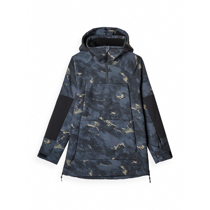 Geaca snowboard femei 4F NeoDry, impermeabila, respirabila, gluga ajustabila, bleumarin, sezon toamna-iarna 2024, XL INTL