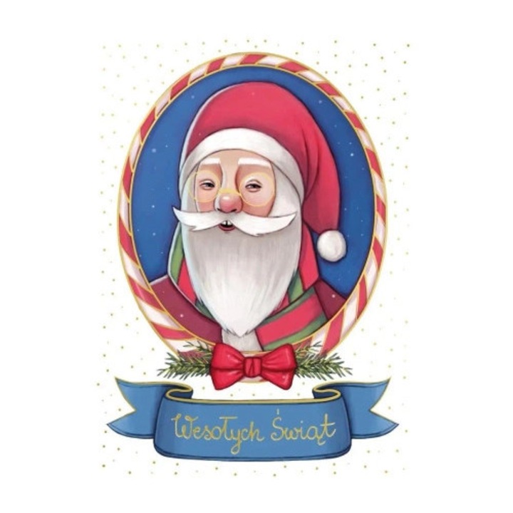 Felicitare B6 HENRY Craciun Mos Nicolae