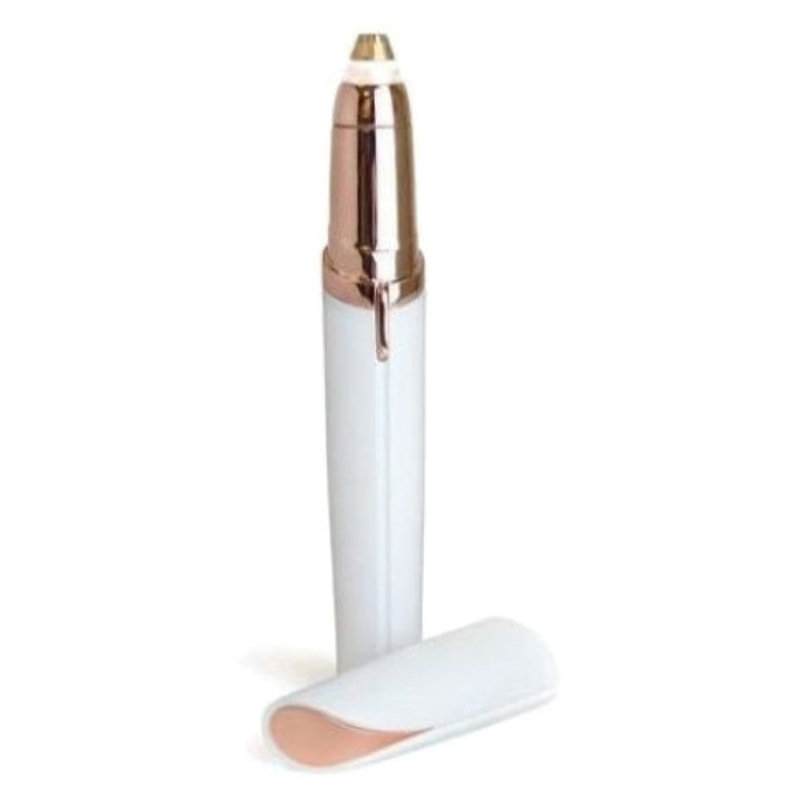 Уред за епилация на вежди, класически, преносим, бял, 1, 5V