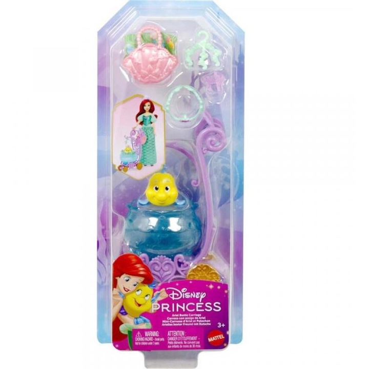 Disney Hercegnők Kiskedvenc hintó Ariel - Mattel