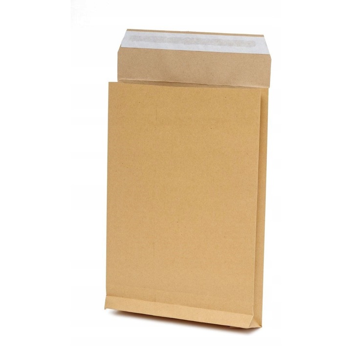 Set Plicuri Postale, Neopate, Realizate Din Hartie, Calitate Superioara, Metoda De Inchidere Autocolanta, Durabilitate Si Inchidere Sigura, 280 Mm X 400 Mm, Maro, 250 Buc