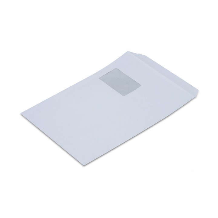 Set Plicuri Postale, Neoplat, Realizate Din Hartie, Calitate Superioara, Metoda De Inchidere Autocolanta, Durabilitate Si Inchidere Sigura, 229 Mm X 324 Mm, Alb, 250 Buc