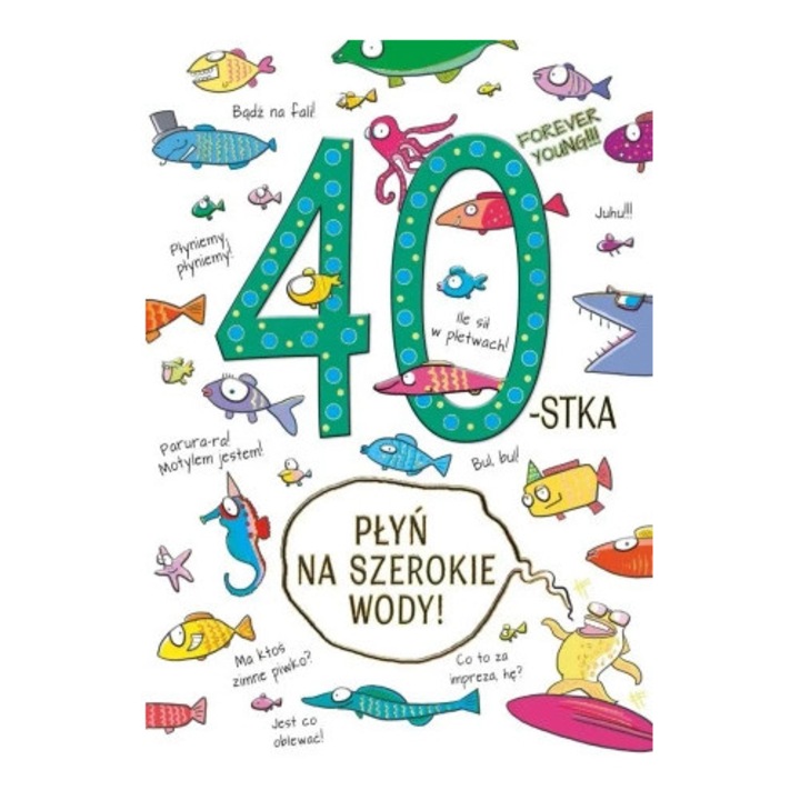 Felicitare A5 HENRY 40 ani, cu coperta colorata, ZLOCONA si TLOCZONA