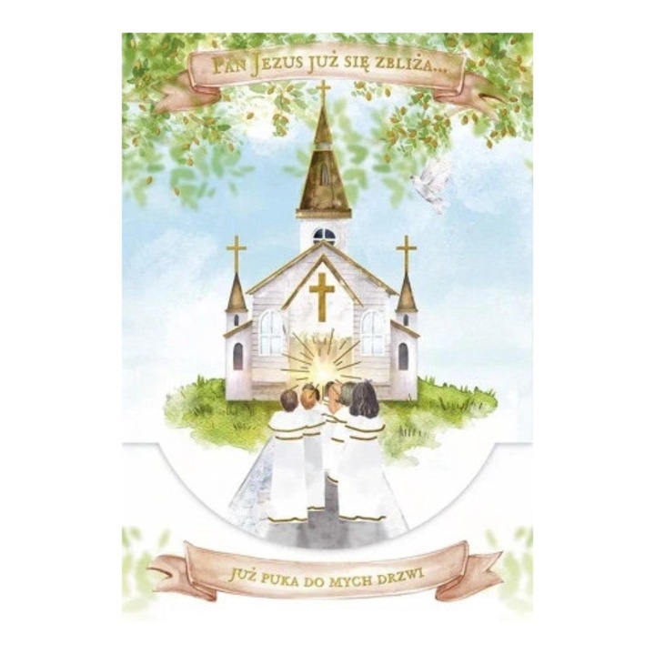 Felicitare B6 cu kieszonka, HENRY, zlocita, cu coperta, set