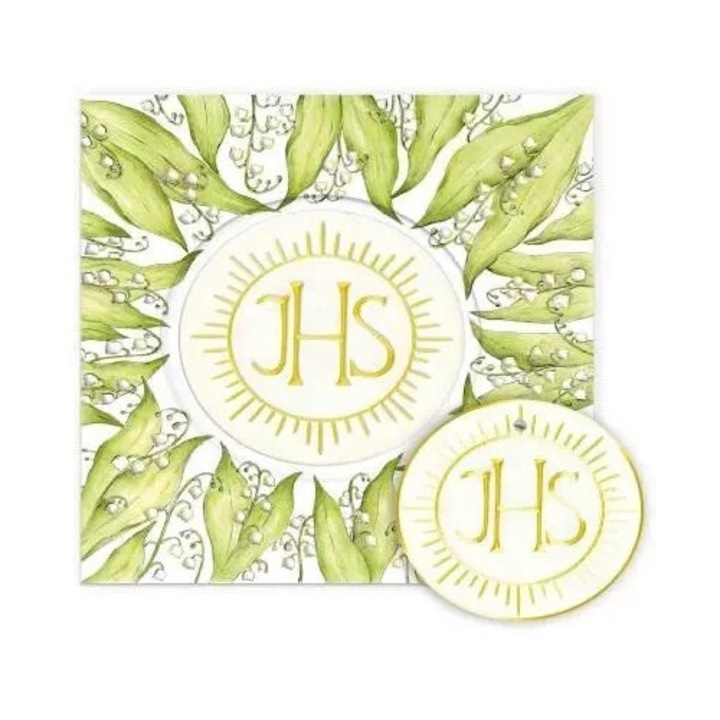 Felicitare HENRY, Karnet KW Komunia, 15x15cm, cu element decupat, cuvenita cu coperta