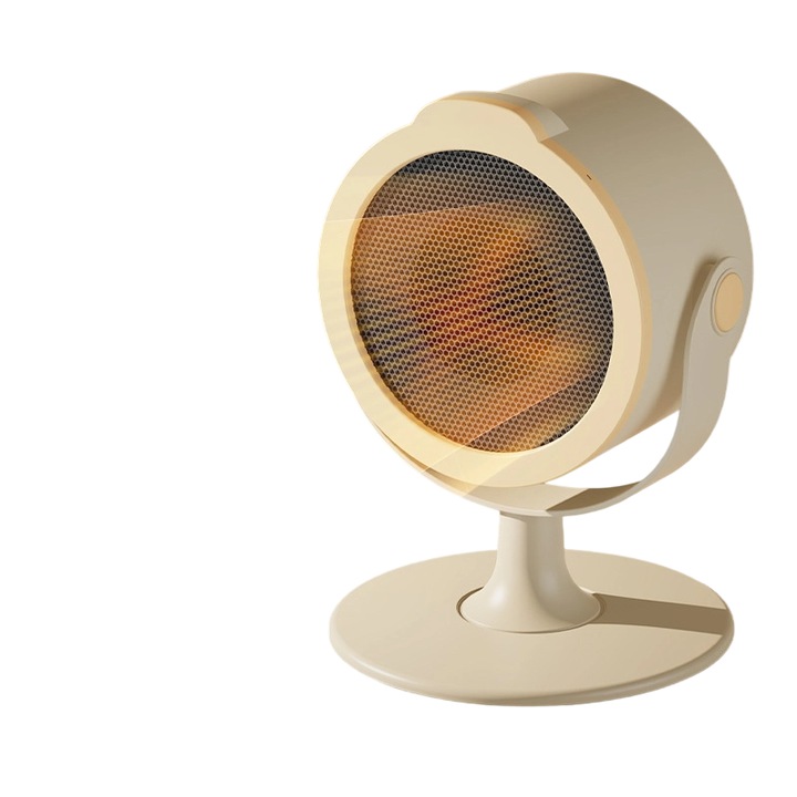 Asztali elektromos hősugárzó, hordozható, fehér, otthonra és irodába