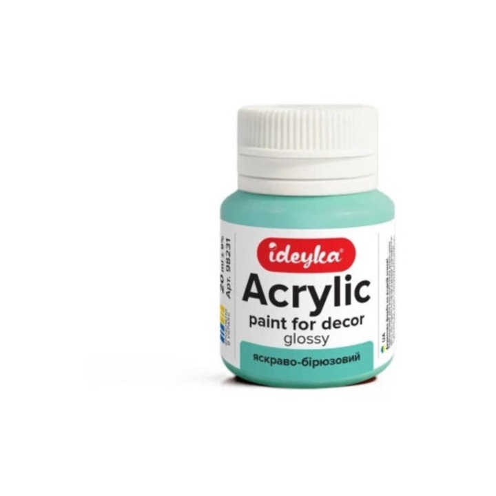 Acuarela ideyka, turcoaz deschis, 20ml