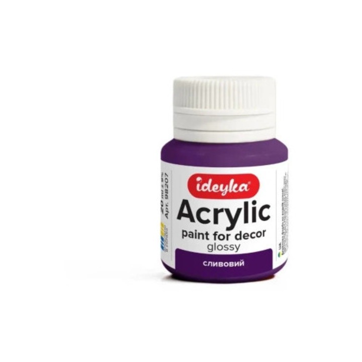 Acuarela ideyka, violet, 20ml, crema, uscare rapida