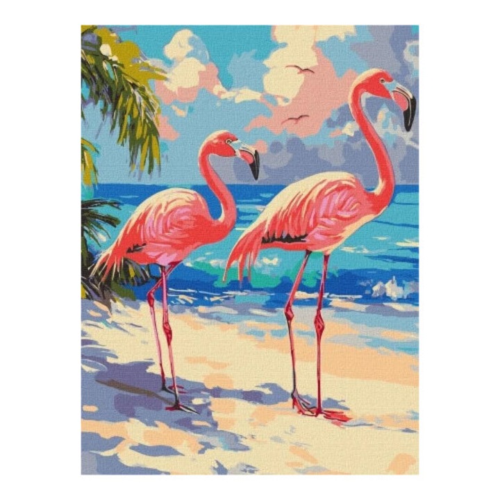 Set pictura pe numere, Ideyka, Shih Tzu stilat, 30x40cm, 3 pensule, culori ecologice