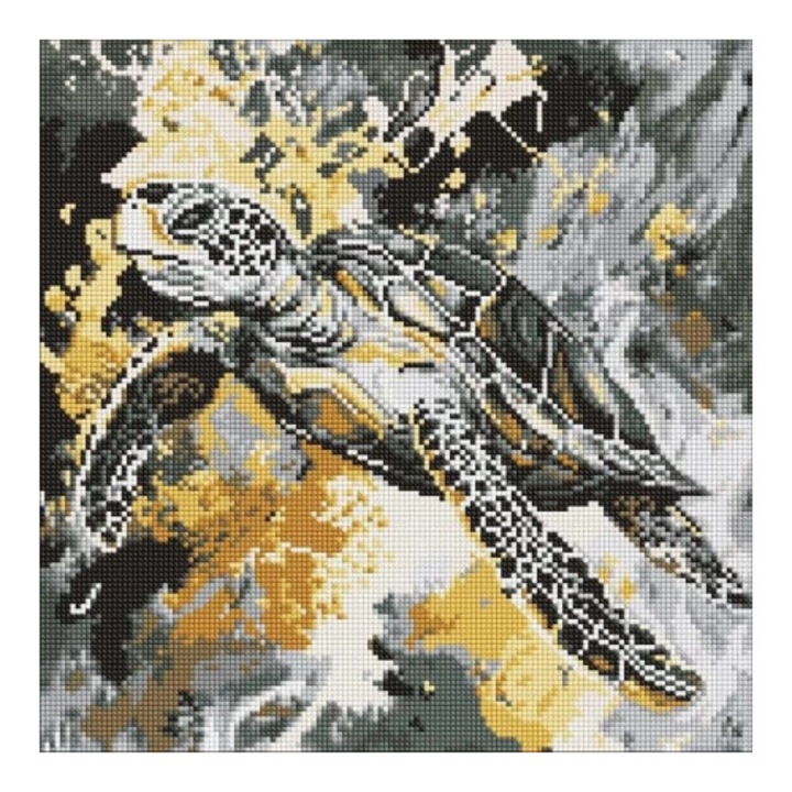 Set de mozaic diamantat, Ideyka, Magice balvani, cyrkonii holografice AB, 40x40cm