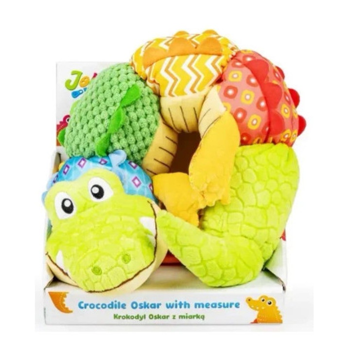 Crocodil Oskar, JollyBaby, cu banda de masurat, 0m+