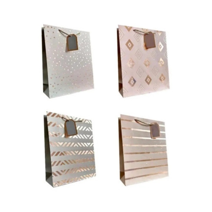 Toreba de cadou JU-PITER, set 12 bucati, mix modele, 18x23x10cm, 210g