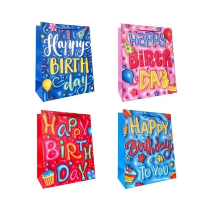 Toreba de cadou, JU-PITER, set 12 bucati, mix modele, 18x23x10cm, 210g