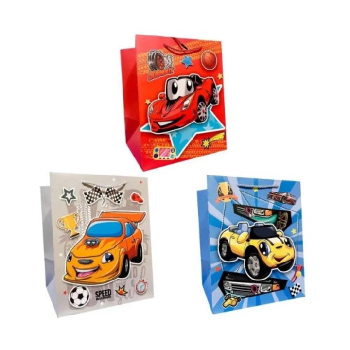 Toreba de cadou pentru copii, JU-PITER, mix modele, 26x32x20cm, 210g, set 12 bucati