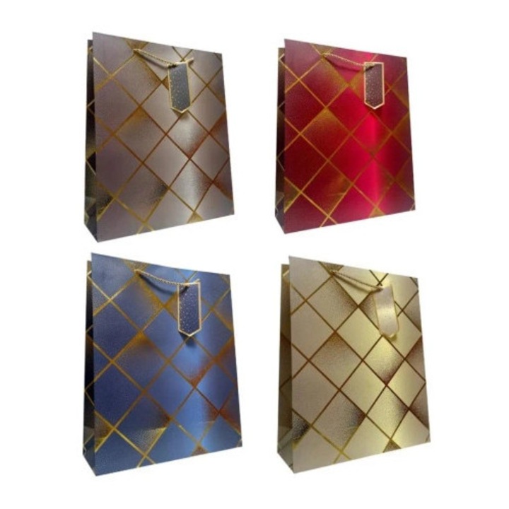Toreba de cadou JU-PITER, set 12 bucati, 18x23x10cm, multicolor, 210g