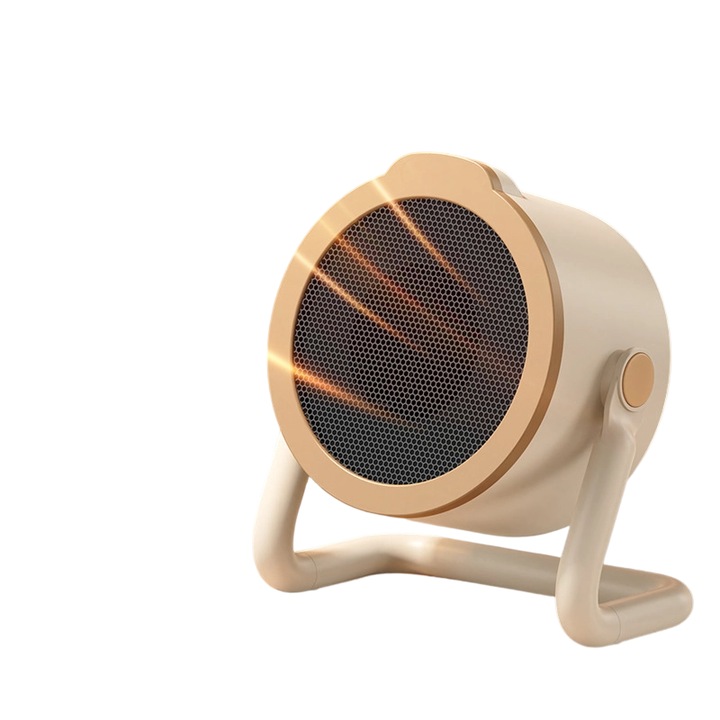 Hordozható elektromos asztali hőlégfúvó, fehér