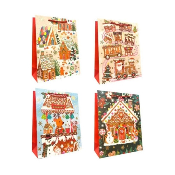 Toreba cadou JU-PITER, mix modele, 18x23x10cm, 210g, set 12 bucati