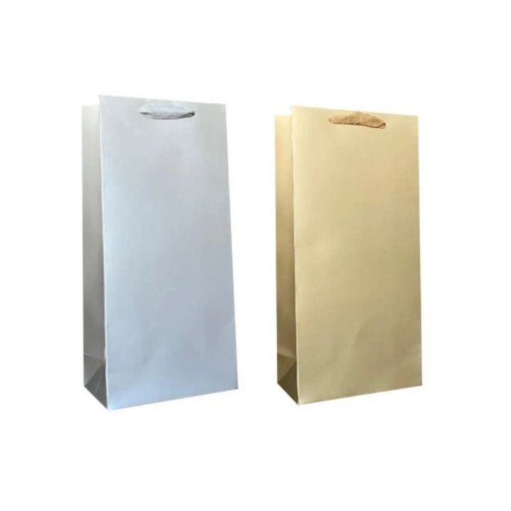 Подаръчна торбичка за вино, JU-PITER, комплект 12 броя, 17x35x9см, микс от модели, 210гр