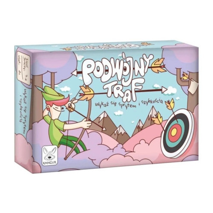 Joc de societate, Kangur, Podwojny Traf, 2-8 jucatori, distractie intergenerationala