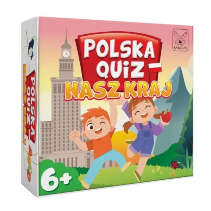 Kangur Quiz Lengyelország társasjáték 6+, érdekes kérdések, gyerekeknek