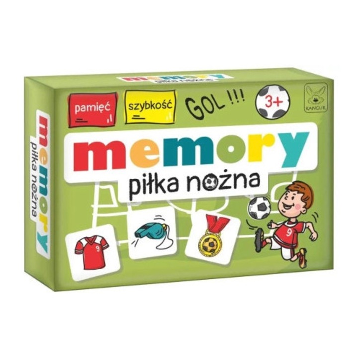 Joc de memorie Kangur, Fotbal, 24 elemente, Multicolor