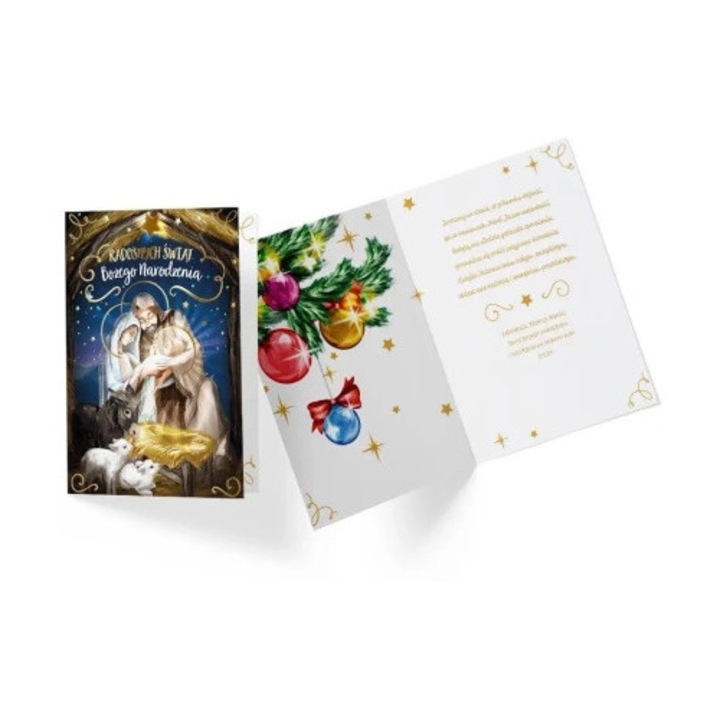 Felicitare KUKARTKA, Karnet B6 PP-2156, Craciun, 11,7x16,6cm