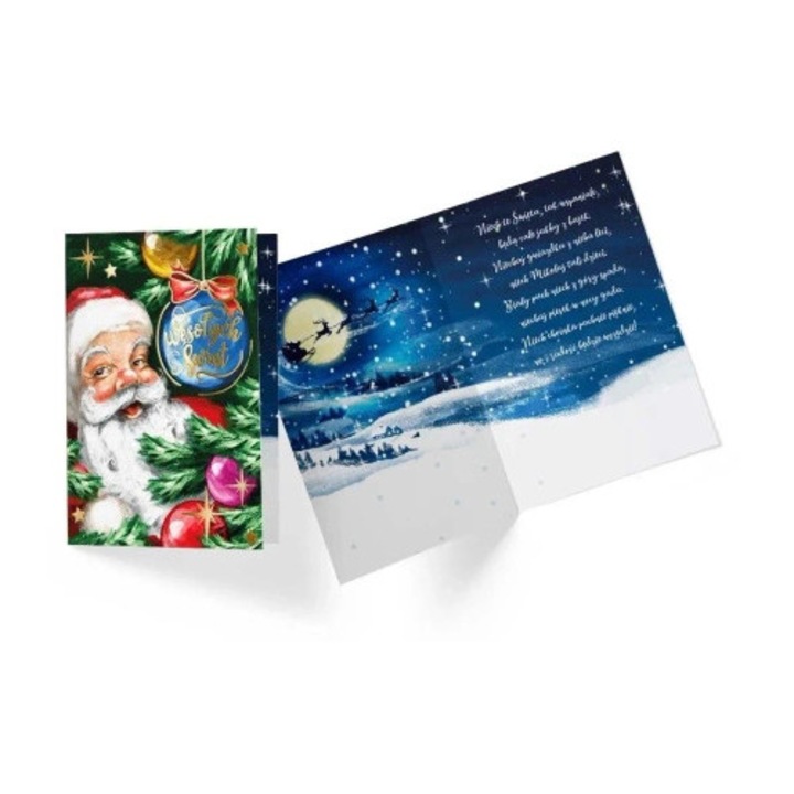 Felicitare KUKARTKA, Karnet B6 PP-2159, Craciun, 11,7x16,6cm