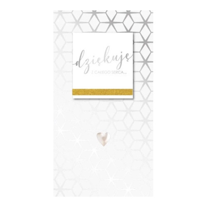 Felicitare KUKARTKA PM-209, Podziekowanie, cu plic