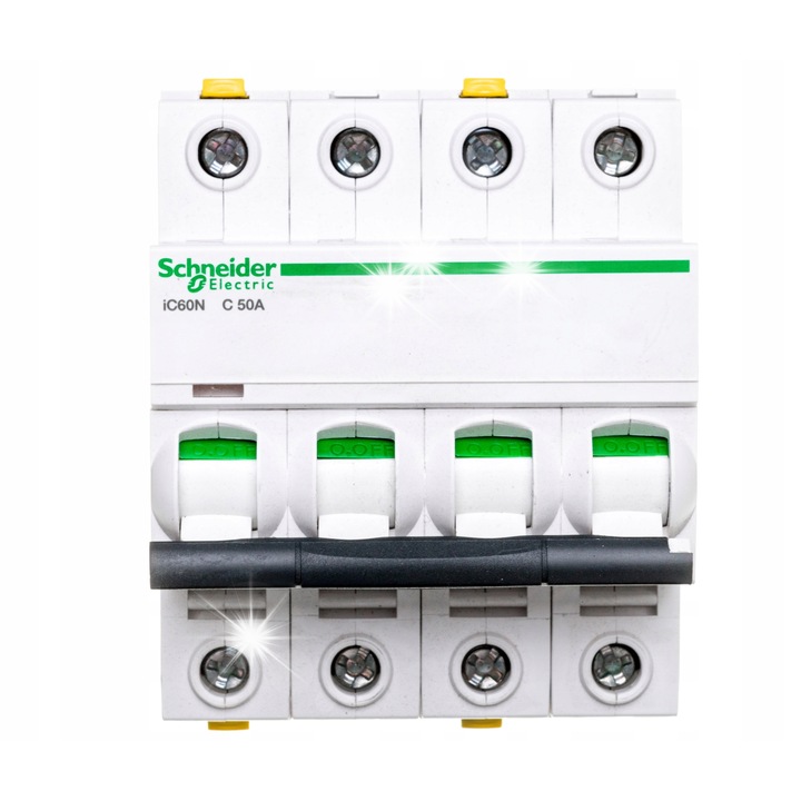 Siguranta electrica Schneider Acti9 4P 50A 6kA AC, IP20, 69.5mm