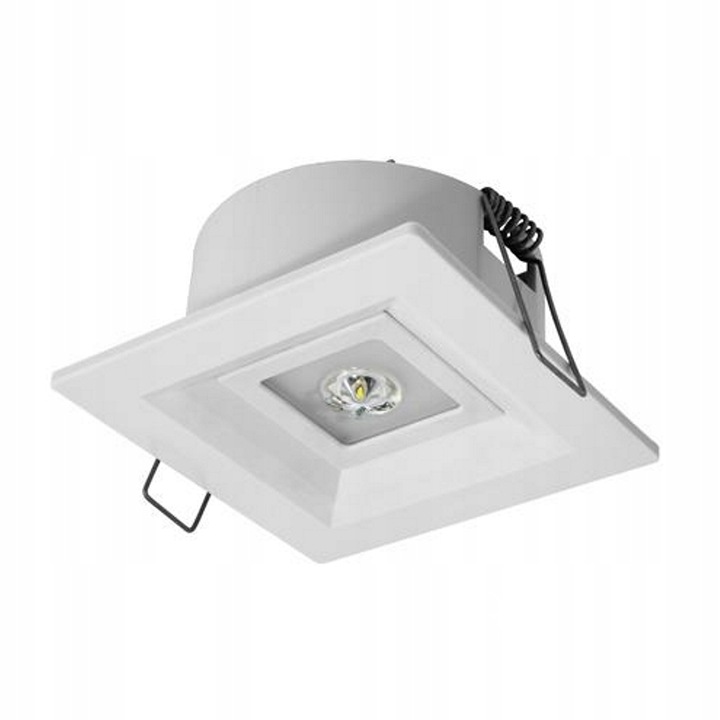 Corp de iluminat de urgenta, 1W, LED, alb, 95x95x47.7mm