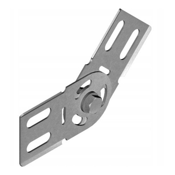 Conector articulat pentru jgheab, H42 1mm, 105x600mm, set 100 bucati, din otel