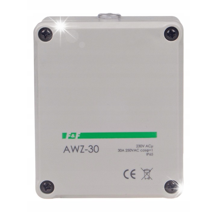 Automat crepuscular, 30A 230V 2-1000lx IP65, 76x85x35mm