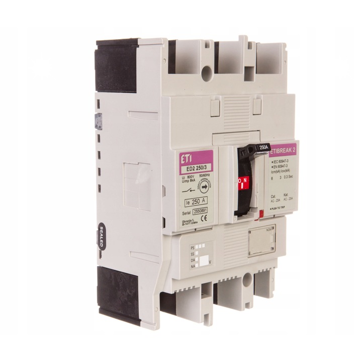 Separator de sarcina, 3P 250A 6kA ED2 250/3, IP20, montare fixa