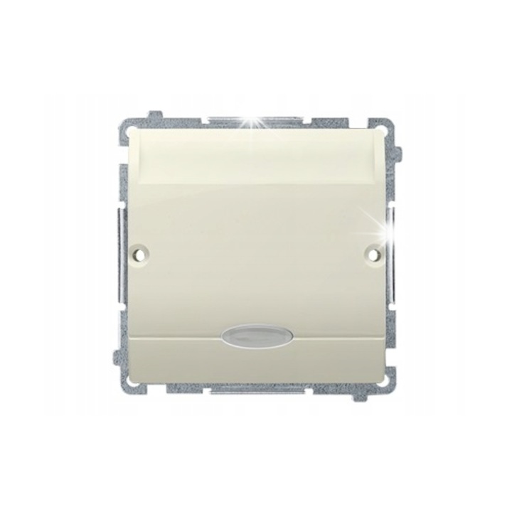 Szállodai kapcsoló világítással, BMWH1.02/12, műanyag, 80,5x30mm, 250V, 10A