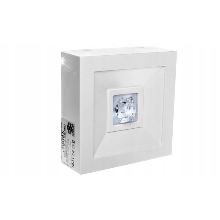 Oprawa de urgenta LED 1W, alb, 120x40mm, 3 ore de functionare