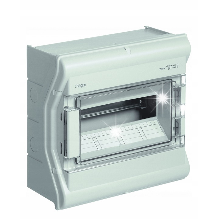 Tablouri electrice VE118L 1x18, gri, 30,2x41,8x15,1cm, IP65, montaj suprafata