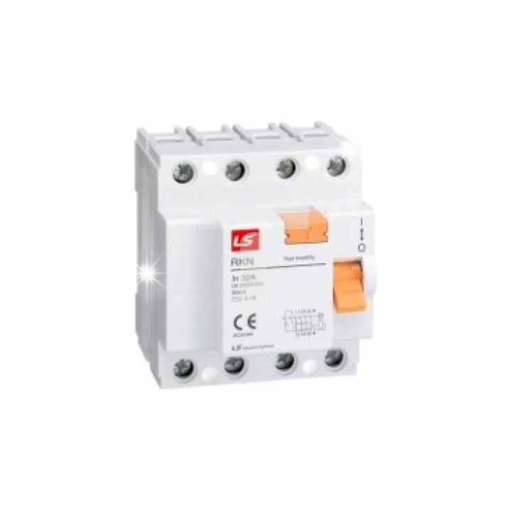 Dispozitiv de protectie diferentiala 4P 40A 0,03A AC, 240V, 415V, 6kA, 45mm