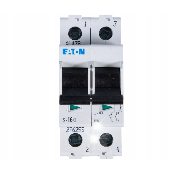 Moduláris kapcsoló 16A 2P IS-16/2, 2 modul, IP40, 240V, 44mm