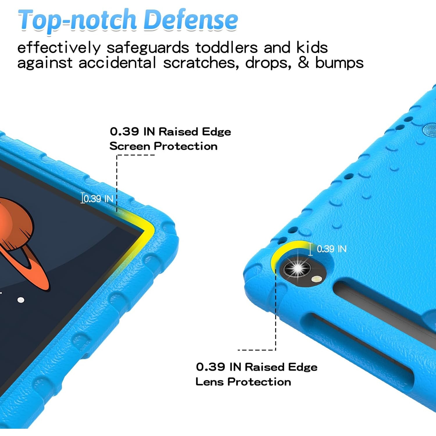 Husa Lotusif pentru Samsung Galaxy Tab S10 FE / S9 FE 10.9 inch si Tab S9 11 inch, Carcasa din EVA pentru Copii cu Suport pentru S Pen, Protectie Rezistenta, Albastru