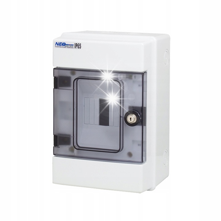 Tablouri electrice, modulare, 1x4, alb, IP65, 172x260x138mm