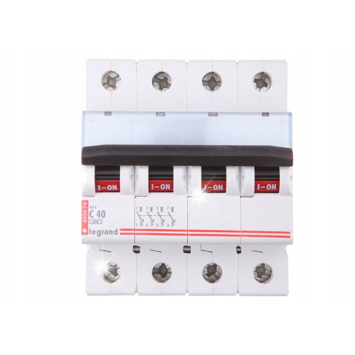 Siguranta electrica 4P 40A 6kA AC S304, 4 module, IP2X