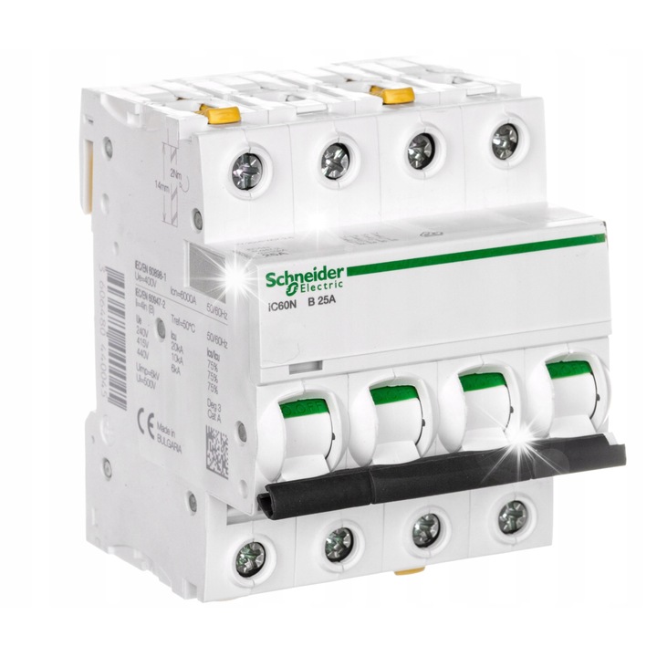 Disjunctoare Schneider Electric 4P B 25A 6kA AC 400V