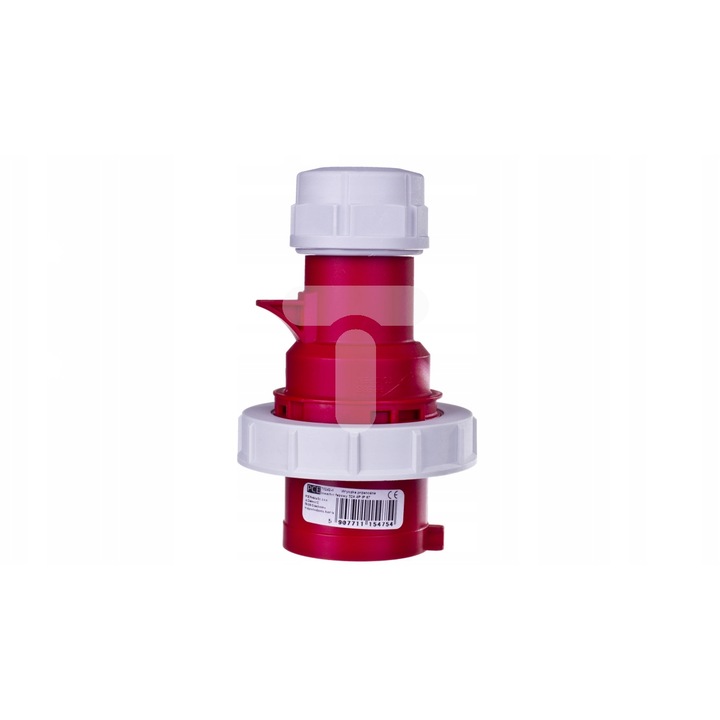 Priza portabila 32A 4P 400V IP67 rosie