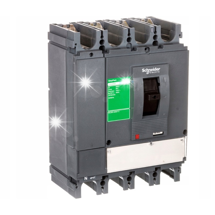Dispozitiv de deconectare compact 4P 400A Schneider Electric, IP40, montaj plat