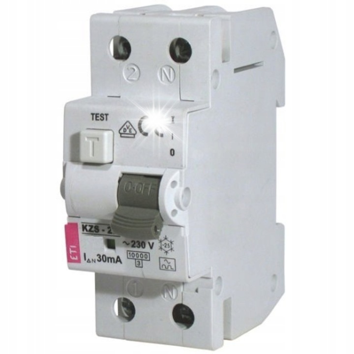 Dispozitiv de protectie 2P 16A C 30mA, tip A, IP20, 42.5mm