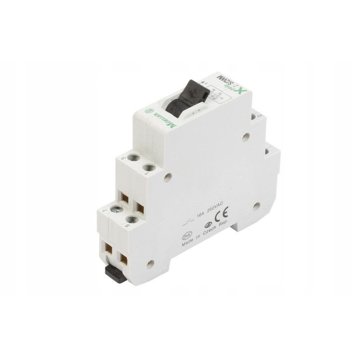 Lépcsőházi kapcsoló I-0-II 16A 2P, 2 modul, IP20, 60mm